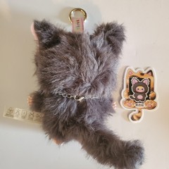 New Confirmed Baby Three Cats And Dogs Plush Pendant With Special Eyes
