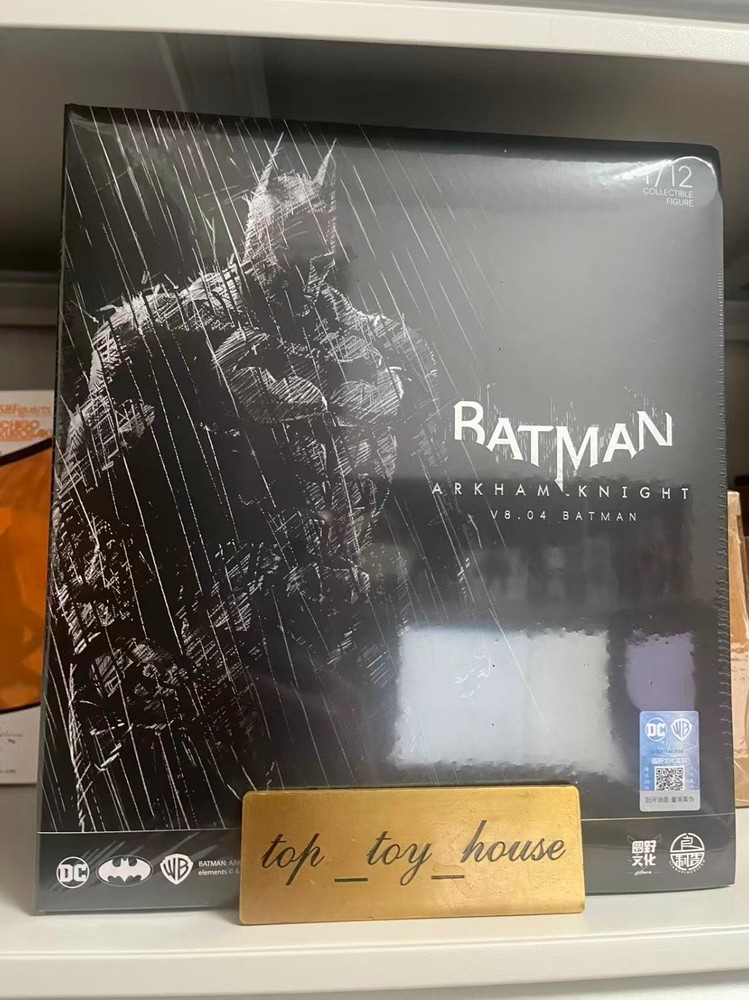 LPZZ DC Batman Arkham Knight V8.04 Batman 1/12 Action Figure Model New for Fans
