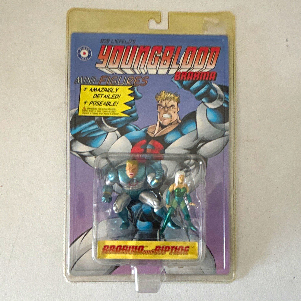 Placo Toys Youngblood Mini-Figures Brahma & Riptide Poseable Set, 1996 8+