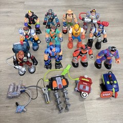 Rescue Heroes Mattel Fisher Price Lot Of 12 Action Figures Used See Pics
