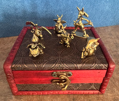Brass Pokemon Figures – Set of 6 – Charizard, Dragonite, Ivysaur.. – From Japan