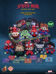 Hot Toys Spider-Man：brand new day COSBI Plush Keychain Blind Box HOT NEW