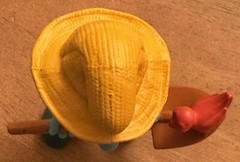 Vintage Smurf Farmer 2011 Peyo McDonalds TV Movie Character Toy 2.75”