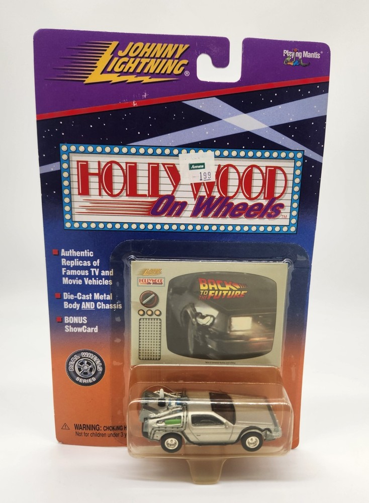 Back to the Future DeLorean figure On Wheels HOLLYWOOD Time Machine #431-01 NEW