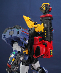 Metal Cardbot W 2 set SolidHorn and NightGriffon, Transforming Korean robot toy