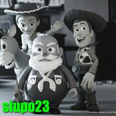 Herocross ~ HVS #029S Toy Story Stinky Pete Figure B/W Version