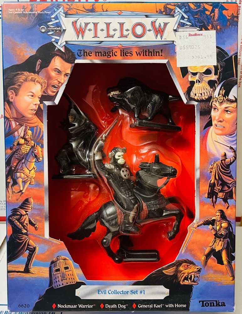 Tonka 1988 Willow Evil Collector set #1 Nockmaar Warrior Death Dog General Kael