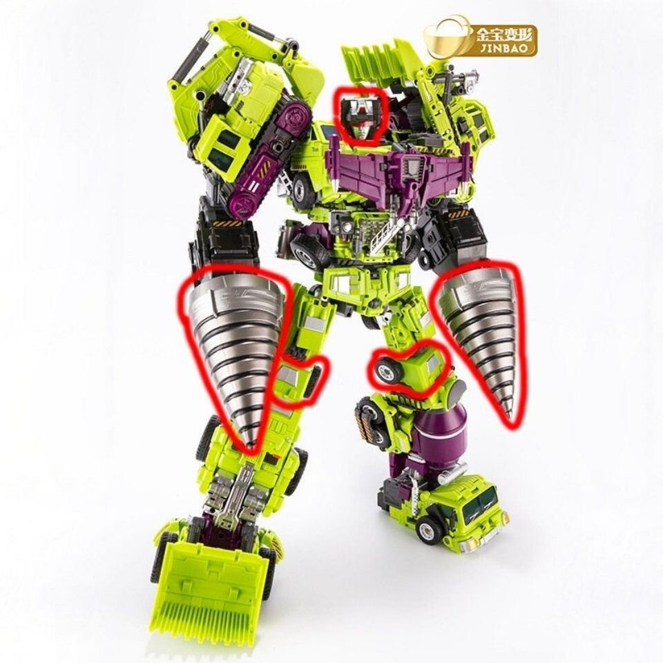 Jinbao Decepticons Devastator 1.0/2.0 Upgrade equipment accessories package