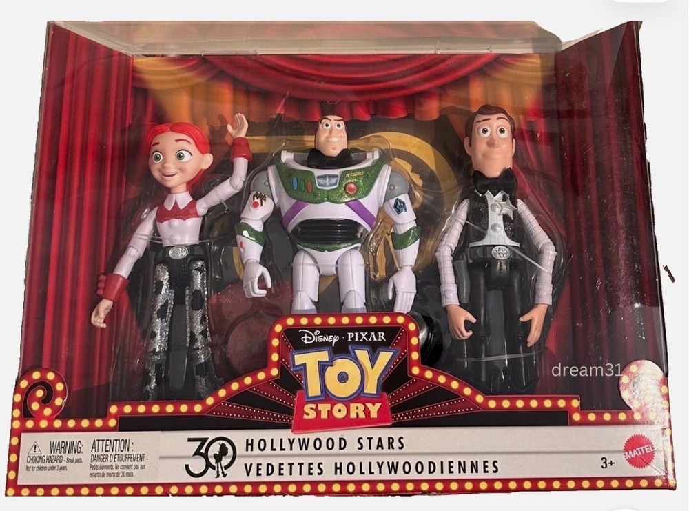 Mattel Disney Toy Story 30th Anniversary Hollywood Stars Woody Buzz Jessie