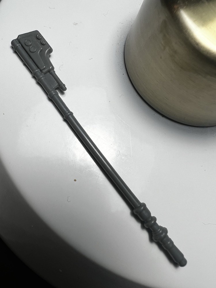 VINTAGE STAR WARS ROTJ 1985 BARADA YAK FACE NIKTO SPEAR STAFF WEAPON ACCESSORY