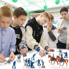 HAPTIME Civil War Army Men Set (42 pcs ) , American Civil War Toys, Plastic A…