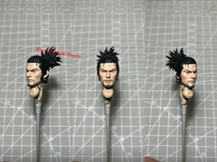 Painted 1/12 ‌Samurai Miyamoto Musashi Head Sculpt Model Fit 6” Action Figure