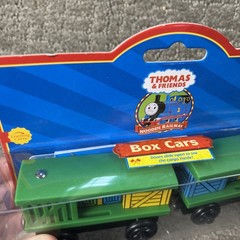 Thomas & Friends Wooden Railway Train Box Cars 2001 Doors Slide New!