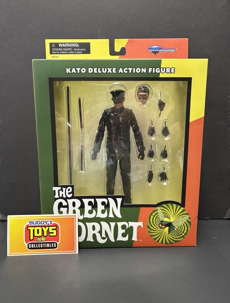 THE GREEN HORNET KATO DELUXE ACTION FIGURE BRUCE LEE DIAMOND SELECT TOYS SEALED