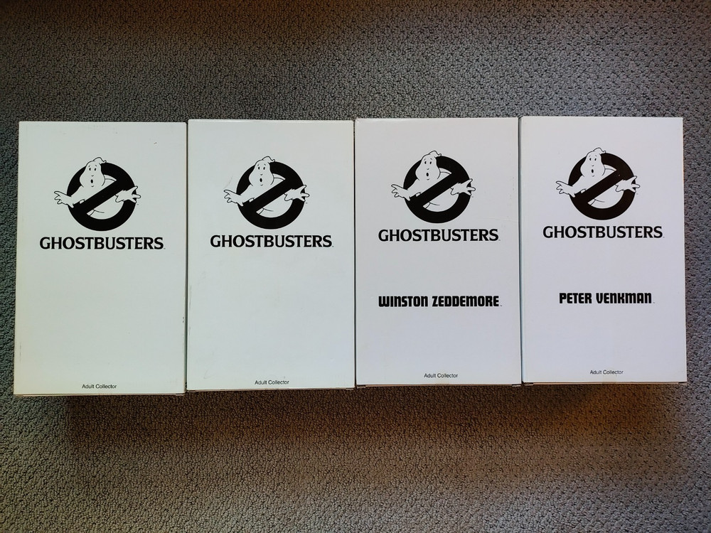 Ghostbusters 12″ Matty Collector Adult Figures Full Set Complete in Box Mattel
