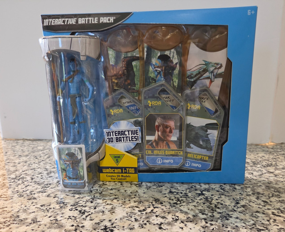 Jake Sully Interactive Battle Pack 2009 AVATAR Mattel Webcam i-TAG MOC NEW