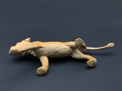 Vintage Hard Plastic Lion Cub African Safari Made in Hong Kong ~8″ with Tail