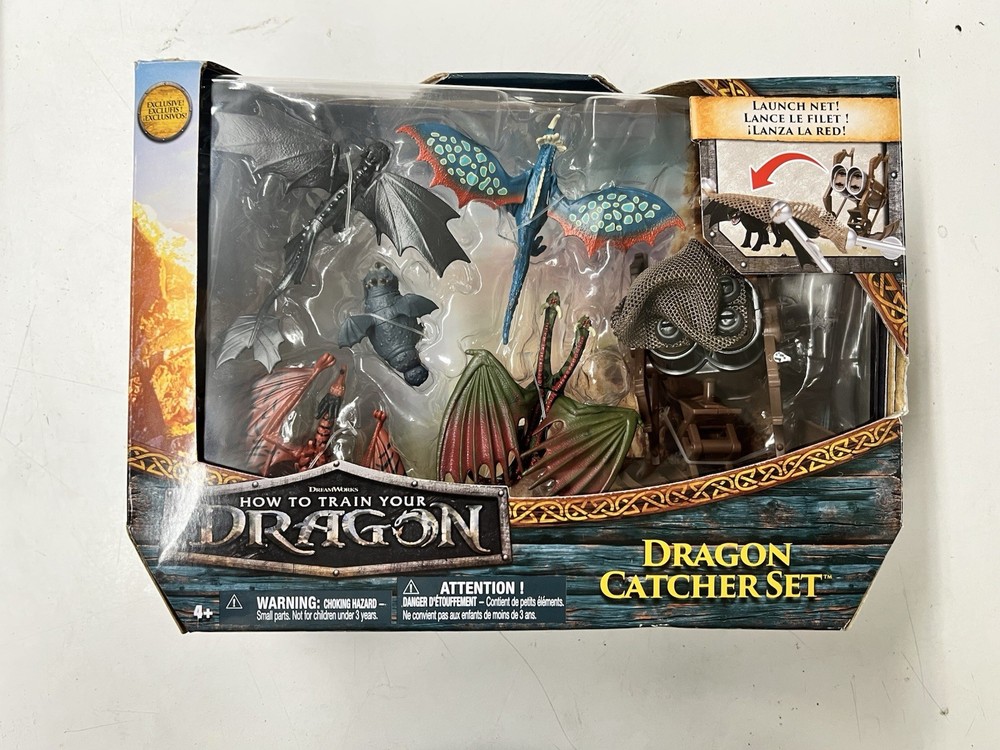 New Spinmaster Dreamworks Dragons Nine Realms How to Train Dragon Catcher Set