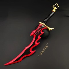 22cm Solo Leveling Anime Peripherals Knight Killer Fangs Metal Toy Sword Gift