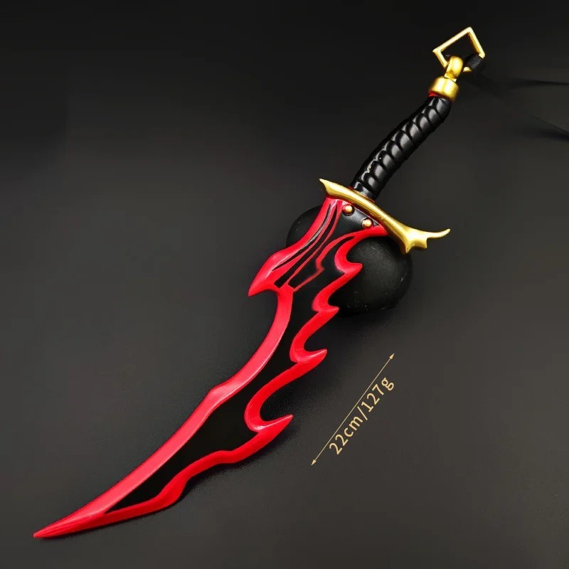 22cm Solo Leveling Anime Peripherals Knight Killer Fangs Metal Toy Sword Gift