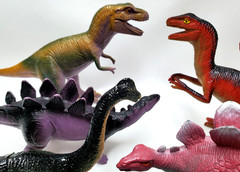 DINOSAURS Mixed Lot of 15 Toy Figures Branded/Unbranded Dinosaur Toys