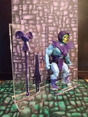 MOTU Skeletor Acrylic Base Set / Stand ** No Action Figure Included **
