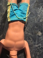 Mattel 1968 Repro Ken Doll Brunette Brown Hair Blue Green Hazel Eyes Indonesia