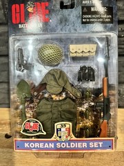 GI Joe Battle Gear Korean Soldier Accessories Set Hasbro 1998 Clothes Weapons