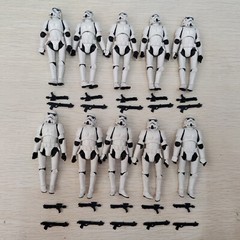 10pcs 3.75″ Star Wars Stormtroopers OTC Trilogy + 20 Guns – Full Articulated