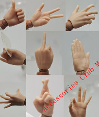 1/12 48 PC Hand Gesture Resin Accessory Set Fit 6″ VTOYS Action Figures