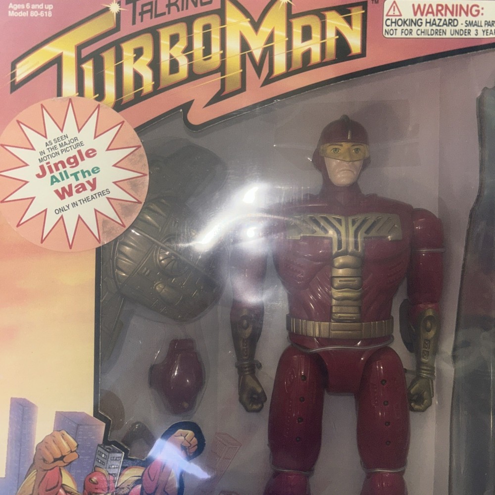 1996 Vintage Talking Turbo Man Jingle All The Way Action Figure AFA Graded