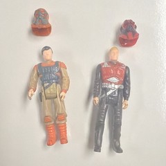 Kenner M.A.S.K. Bruce Sato/Matt Trakker Rhino Action Figures W/ short masks.