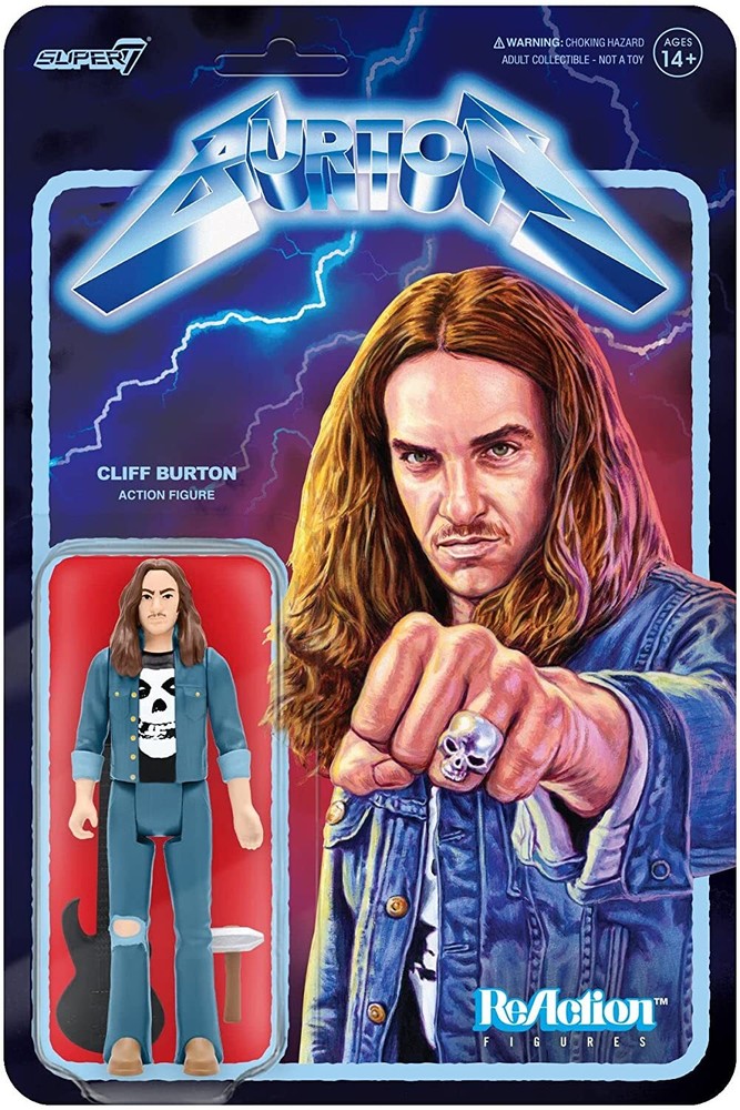 Metallica Cliff Burton – ReAction Figure – Ride the Lightning Super7 NEW