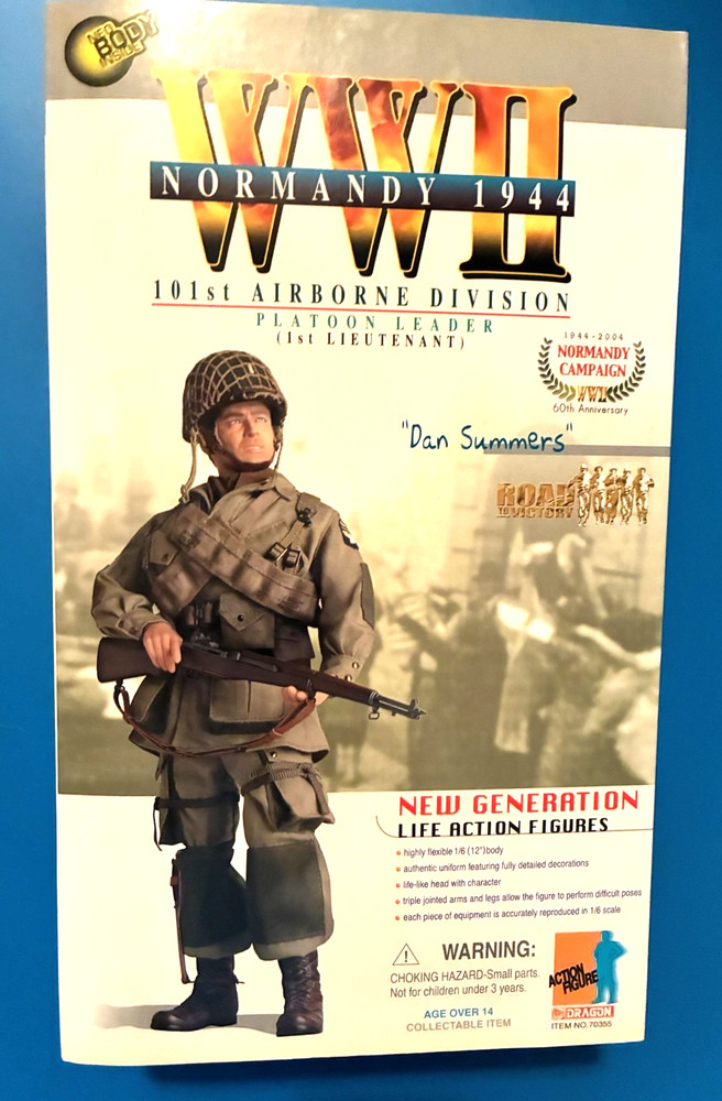 1/6 DRAGON FIGURE LT. SUMMERS PLATOON LEADER WWII 1944 NORMANY 101ST AIRBORNE