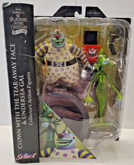 Nightmare Before Christmas 7″ CLOWN TEAR-AWAY FACE & UNDERSEA GAL Diamond Select