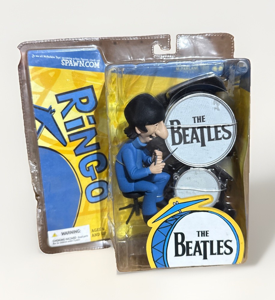 McFarlane RINGO STARR THE BEATLES! Cartoon TV Series Action Figure Box Damage