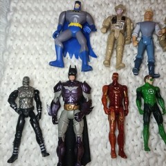 Action Figures Lot Of 13 Mixed Lot With Carrying Case