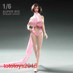 1/6 1:12 Female Big Bust Breast Cover Model For 12” 6” Action Figure Body Toy