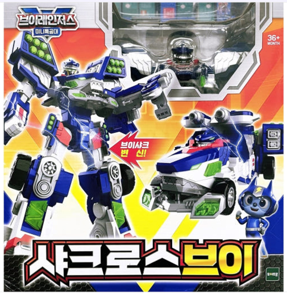 Miniforce V-Rangers SHARKCROSS-V Shark Cross Transforming Robot Car Toy 2022