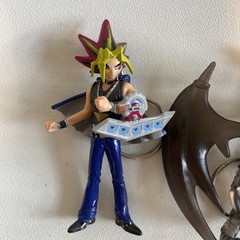 Set Of 2 Ty-Gi-Oh Keychains Yami Yugi And Dragon