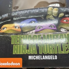 NECA TMNT Michelangelo Box & Extra Hands Lot 1990 Movie No Figure Accessories
