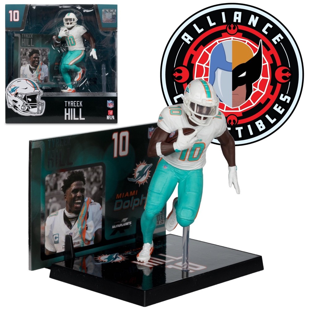 2025 McFarlane NFL SportsPicks 29 TYREEK HILL Dolphins Alternate 7″ Posed Figure