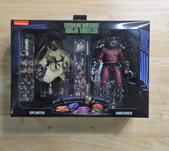 NECA Splinter and Shredder 2 pack TMNT Teenage Mutant Ninja Turtles NEW & SEALED