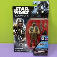 Star Wars Rogue One Lieutenant Sefla Figure 2016 Selfa Selfla Rebel Trooper 3.75