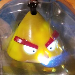 Angry Birds Morph Lite Flashlight 3 Figure Set Lite Force Black Red Yellow Bird