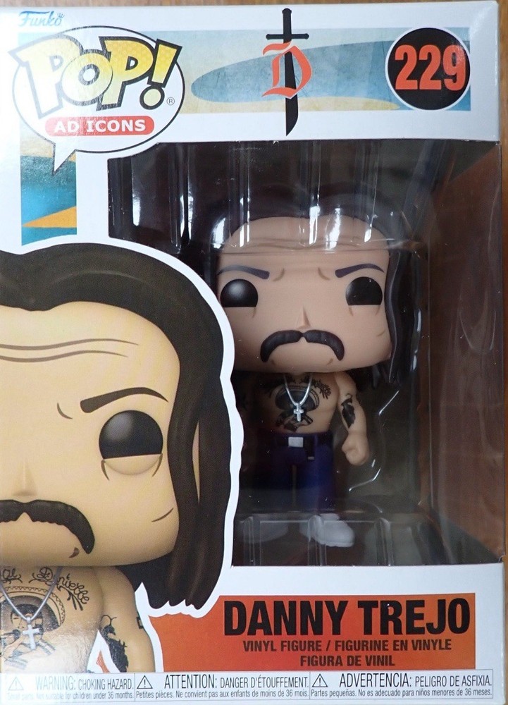 Funko Pop Danny Trejo 3.75″ POP VINYL FIGURE AD ICONS NEW 229 FUNKO IN BOX