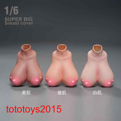 1/6 1:12 Female Big Bust Breast Cover Model For 12” 6” Action Figure Body Toy