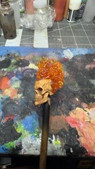 Custom 3D Painted Ghost Rider Head Cast for Marvel Legends 1:12 Scale Figures