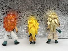 Lot of 3 Dragon Ball Z GT JAKKS Figures SSJ3 Gotenks Goku SSJ4 Gogeta