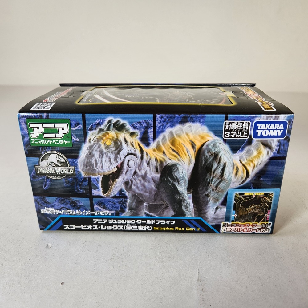 Takara Tomy ANIA 2026 Scorpios Rex Gen 3 Jurassic World Alive Action Figure